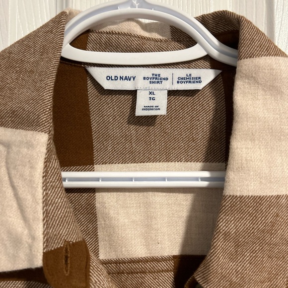 NWT Old Navy Boyfriend Plaid Shirt - Picture 3 of 10
